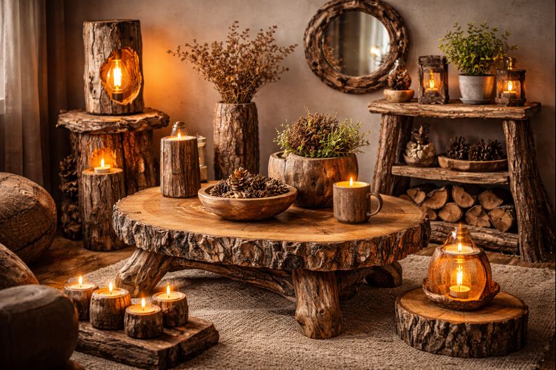 Decorative items using fallen trees