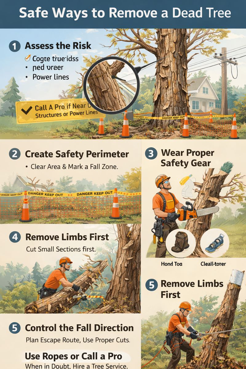 Save ways to tread dead trees
