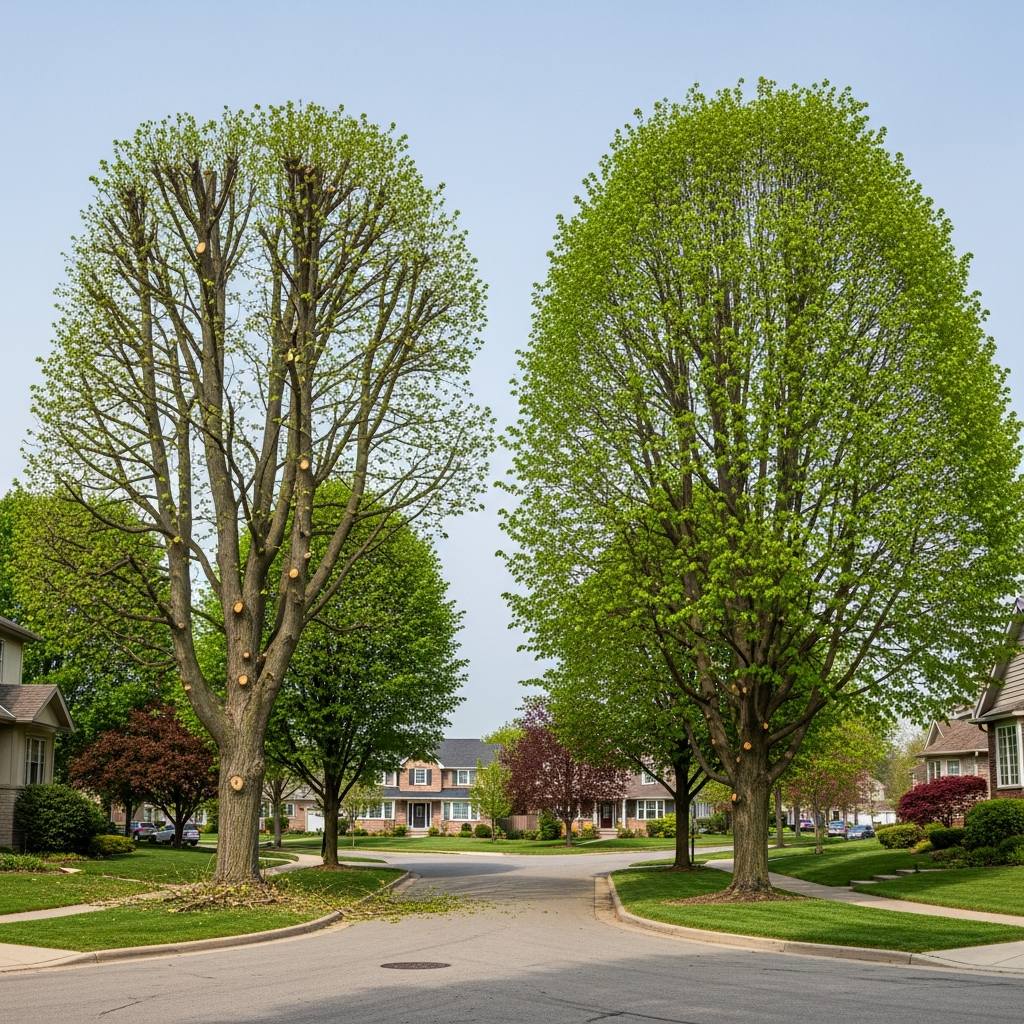 Tree Topping vs Crown Reduction